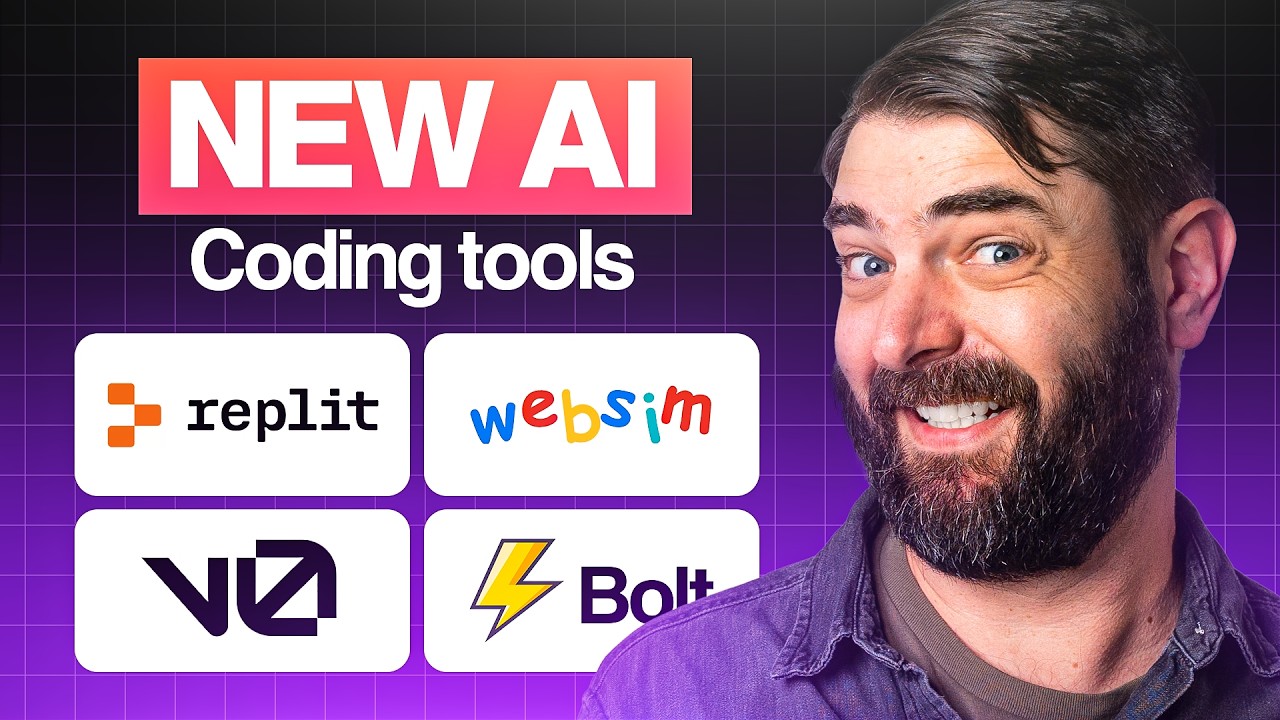 Testing 4 New Ai Coding Tools: Bolt vs V0 vs Replit vs Websim.AI