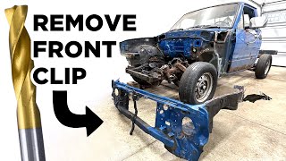 How to: Drill Out Spot Welds to Remove Front Radiator Support & Inner Fenders