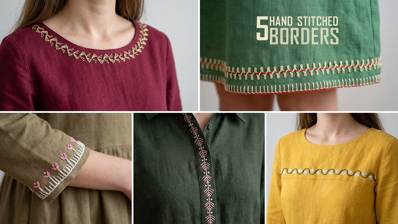 Stop Doing Plain Hems! 5 Simple Border Stitches Anyone Can Do