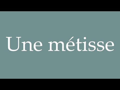 How to Pronounce ''Une métisse'' (A half-breed) Correctly in French