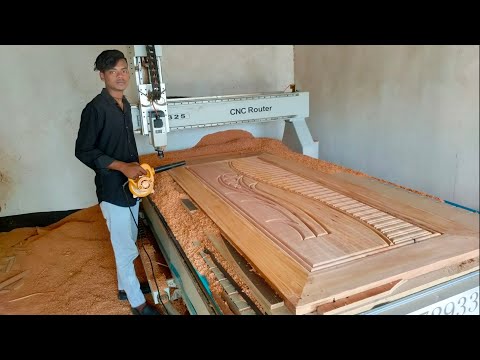 This wooden door design is very beautiful/2D This door design is an updated model/CNC machine design