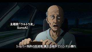 AI架空アニメ『首都高齢バトル～年金総獲り逆走レース～』OP『ウルトラ走』 のサムネイル