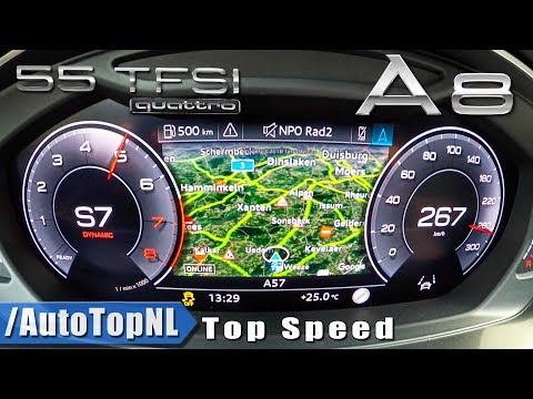 2019 Audi A8 55 TFSI 340HP ACCELERATION & TOP SPEED 0-267km/h by AutoTopNL