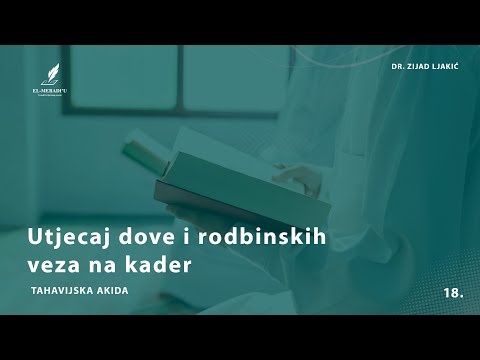 UTJECAJ DOVE I RODBINSKIH VEZA - Tahavijska akida #18 - dr. Zijad Ljakić