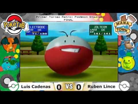 Luis Cadenas VS Ruben Lince - FINAL Primer Torneo Retro: Pokémon Stadium