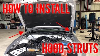 How To Install Hood Struts (2005-2014 Ford Mustang)