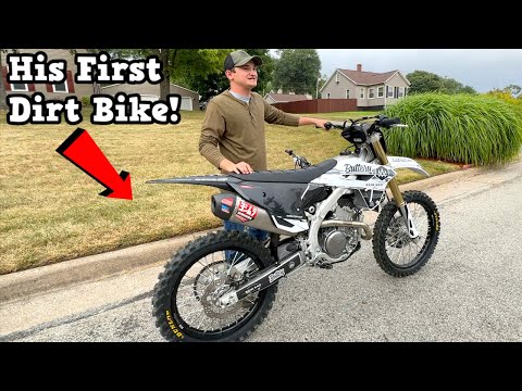 We SURPRISE Him With His First Dirt Bike! - Buttery Vlogs Ep212