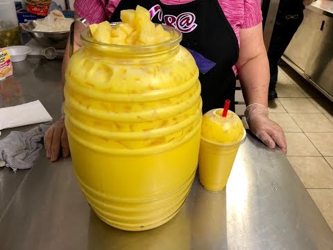 Fresh Water Pina Colada🍍🌴🔴 La Michoacana