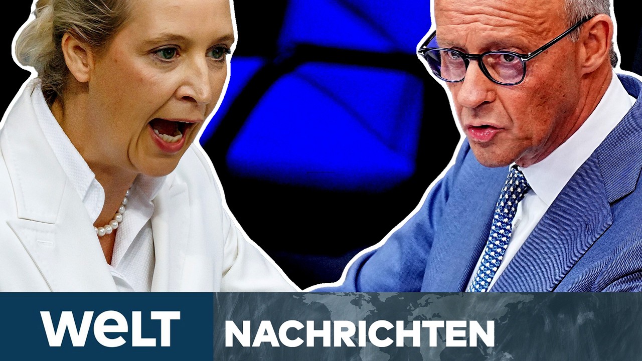 DEUTSCHLAND: Redeschlacht im Bundestag eskaliert! Kanzler Merz und AfD-Weidel zoffen sich! I STREAM