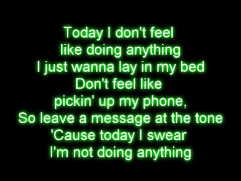 Lazy song -Bruno mars lyrics