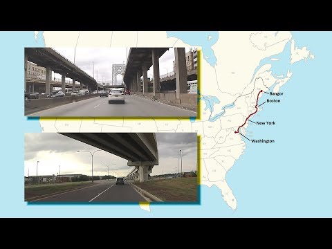 Bangor, Maine to Dulles, Virginia (Real-Time Road Trip)