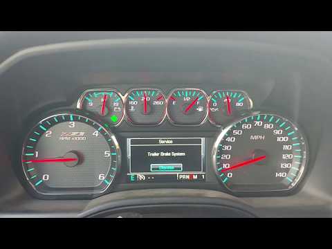 2015 Silverado 2500 trailer brake system problems.
