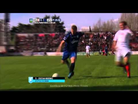 Gol de Menéndez. Douglas Haig 0 - Atlético Tucumán 1. Fecha 36. B Nacional 2015. FPT