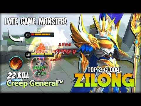 22 Kill Zilong with Execute! Monster of Late Game?! Creep General™ Top 2 Global Zilong ~ MLBB