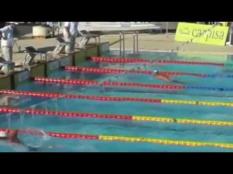 DINO BARBONI GARA DI NUOTO 200M STILE FARFALLA AI MONDIALI MASTER 2012