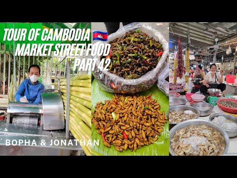 Cambodian Food Market 🇰🇭 Part 42 Olympic Market Tour of Cambodia 2022