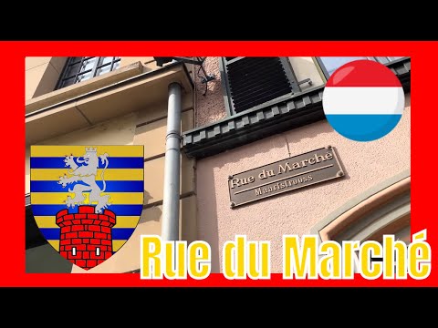 Rue du Marché Maartstrooss L- 9255 Visite à pied Diekirch Luxembourg - Luxembourg Walking Tour