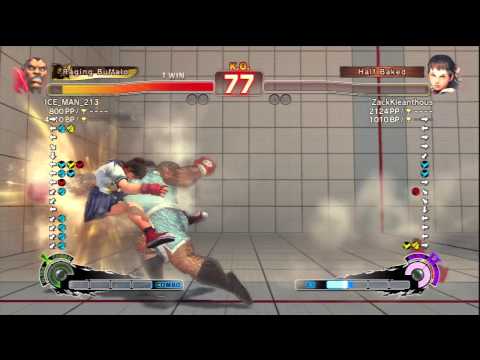 ICE_MAN_213 (Balrog) Vs ZackKleanthous (Sakura) SSF4 AE Endless Matches - PSN