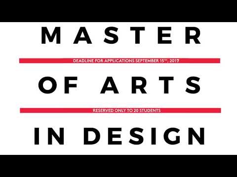 MASTER OF ARTS IN DESIGN 2018