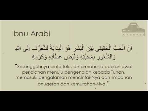 Cinta Menurut Ibnu arabi ( Kajian Filsafat Dr. Fahruddin Faiz)