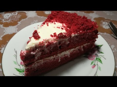Торт "Красный бархат" - очень простой рецепт.