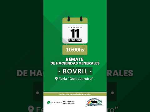 Remate de hacienda Bovril 11-02-2026 | Coop. Ganadera El Pronunciamiento