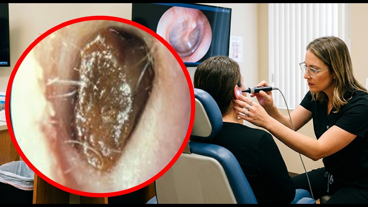 タイトな両側耳垢を取り除く(Remove moist earwax blocking the right ear/Remoção de cera úmida ouvidos)