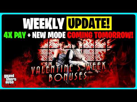 GTA ONLINE WEEKLY UPDATE! NEW MODE! 4X PAY & MORE!