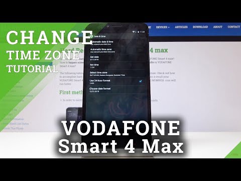 How to Change Date and Time in Vodafone Smart 4 Max