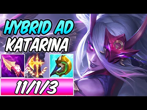 S+ HYBRID AD KATARINA CLEAN PLAYS | Diamond Commentary | New Build & Runes | League of Legends