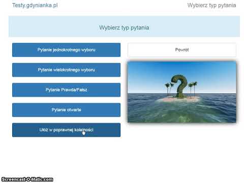 Ulepszona wersja pytania typu: ułóż w odpowiedniej kolejności