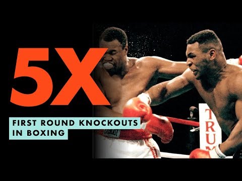 FIVE TIMES - FIRST ROUND KNOCKOUTS in boxing