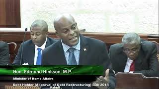 Edmund Hinkson at The House Of Assembly - 13th sitting
