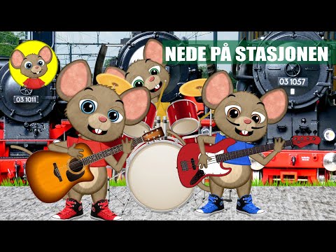 Nede på stasjonen - Norske barnesanger | Med tekst