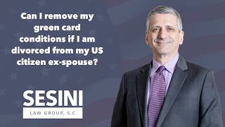 Can I remove my green card conditions if I am divorced from my US citizen ex-spouse?