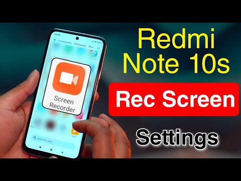 Redmi Note 10s Screen Recorder Settings | How to Record Screen With Audio in Redmi Note 10s