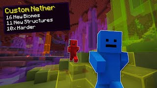 Minecraft Manhunt, But The Nether Is Custom...