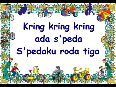 lirik KRING KRING ADA SEPEDA - Lagu Anak - Cipt. Pak Kasur - Musik Pompi S
