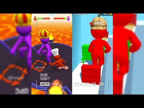 Color 🌈 Run Stickman 3D (vs) Giant Rush 😱 | Android iOS Gameplay Walkthrough (HD QUALITY)