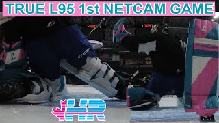 1st True L95 pads and gloves shutout GoPro goalie netcam game!