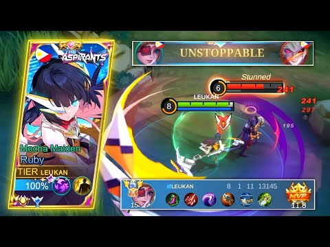 RUBY TORTURING THIS DYRROTH IN MYTHICAL GLORY RANKED!🔥RUBY BEST BUILD 2023