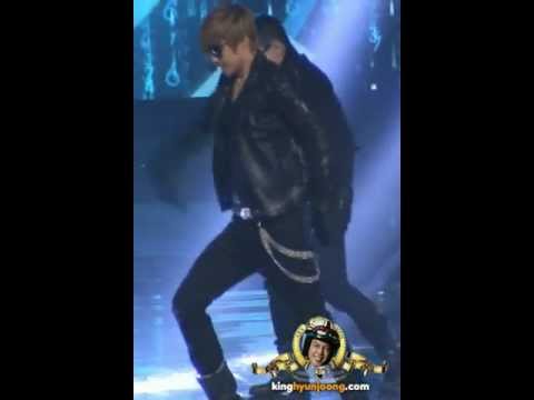 111230 KIM HYUN JOONG fancam - KBS AWARDS (Rainism)