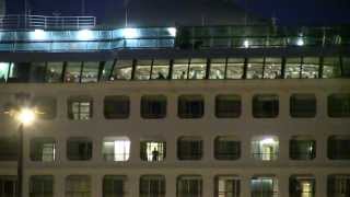Cruise ship Dawn Princess docks at Fort Hill Wharf, Darwin, NT, Australia Jul 2012
