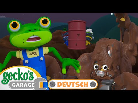 Baggers Schlammiges Problem | 90-minütige Zusammenstellung｜Geckos Garage Deutsch｜LKW für Kinder 🛠️