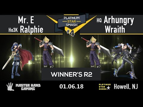 Platinum Star Smash 4 - HQ|  Arhungry + Wraith vs Mr. E + Ho3K | Ralphie - Winner's R2