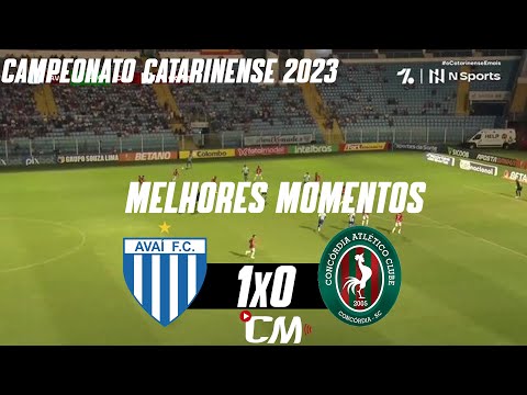 AVAÍ 1 X 0 CONCÓRDIA | MELHORES MOMENTOS | CAMPEONATO CATARINENSE 2023