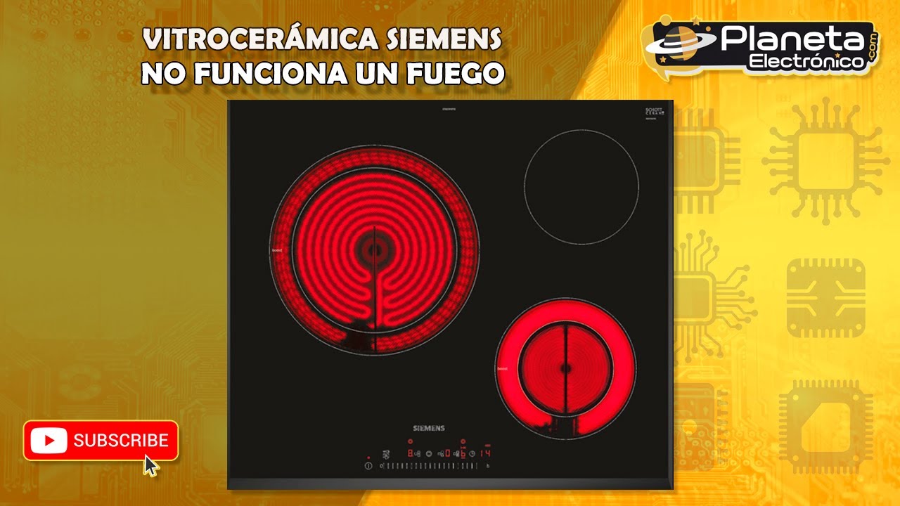 Vitrocerámica SIEMENS no funciona un fuego SOLUCIONADO