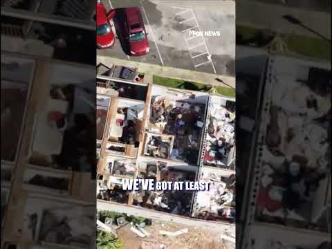 SEE IT: Hurricane Isaias RIPS ROOF off apartment complex #hurricane #shorts #weather