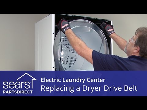 How to Replace an Electric Laundry Center Dryer Drive Belt (Kenmore, Frigidaire)