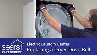 How to Replace an Electric Laundry Center Dryer Drive Belt (Kenmore, Frigidaire)
